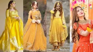 mehndi dresses design 2021 | mayon dresses  2021/ designer ubtan/haldi dress design and makeup ideas