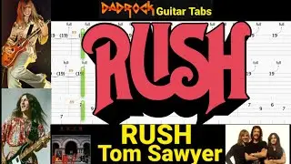 Tom Sawyer - RUSH - Guitar + Bass TABS Lesson