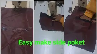 HOW  to  make side  pocket   #sewing   #video
