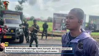 YONIF TP 848/SPC MELAKSANAKAN LARI TEMPUR 