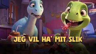 Lille Dino vil kun spise slik 🍭 Sjov og l&aelig;rerig godnathistorie for b&oslash;rn