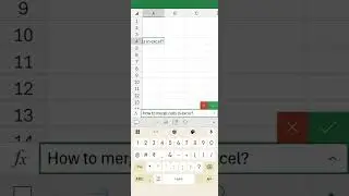 Merge cells in Excel ‼️
