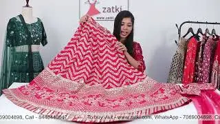 Red Colored Sequence Embroidery Work Silk Lehenga Choli