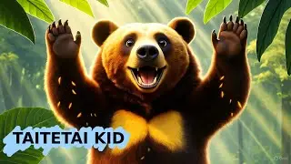 Sun Bear Shuffle - Fun Animated Music Video for Kids -  Children's song - TAITETAI KID