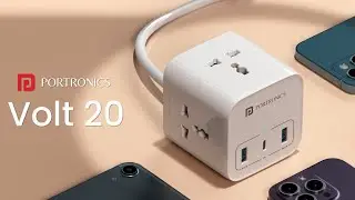 VOLT 20: 2500W Power Strip with 3 AC Socket,20W Type-C PD,18W USB Port & 3M Copper Cable I Smart Hub