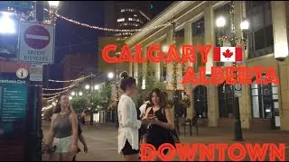 Downtown Calgary, Canada - 4K City Life 2021 (with Music)