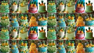🍍Latest Pineapple Cake Design/Yellow Cake Design/Pineapple Cake Design/Pineapple Cake/Cake Ideas