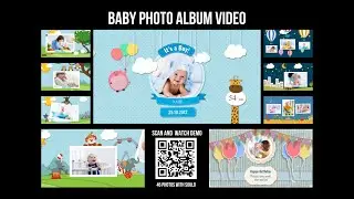 Personalize Baby Boy Birthday Photo Album