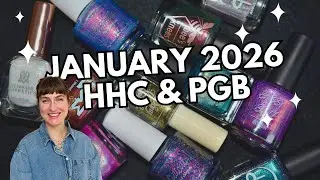 January 2026 HHC & Polished Gamers Box nail polish swatches | Hella Handmade Creations & PGB