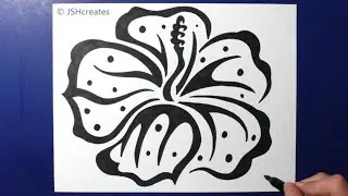 How To Draw an Abstract Flower / JSHcreates