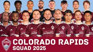 COLORADO RAPIDS Squad Season 2025 | Colorado Rapids | MLS 2025 | FootWorld
