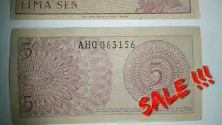 SALE  !!! UANG 5 SEN 1964