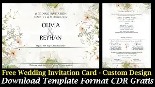Free Template Undangan Pernikahan  Custom Design #templateundangan #undangan #customdesign #design