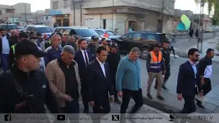 محافظ نينوى يشرف على أعمال تبليط الشوارع الداخلية في منطقتي القدس والكرامة