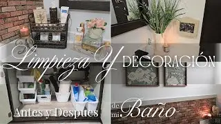 🌿Transform&eacute; mi ba&ntilde;o: Limpieza, Organizaci&oacute;n y Detalles aesthetic✨ANTES y DESPUES🥰