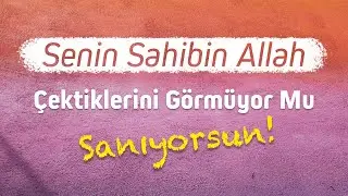 Senin sahibin Allah çektiklerini görmüyor mu sanıyorsun! l Nureddin Yıldız