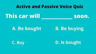 Active and Passive Voice Quiz | English Grammar MCQ Test | Active and Passive Voice Practice! Ep - 3