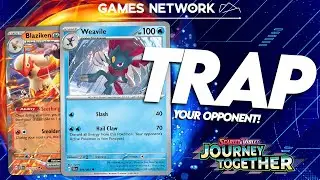 Trap Your Opponent! - Weavile/Blaziken ex Deck Profile (Journey Together) ❄️