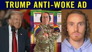 Trump Makes Fun of WOKE MILITARY with New Ad at Rally