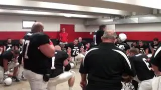 Alumni Football: Fantastic Pregame and Lords Prayer during Gridiron Alumni Football Game