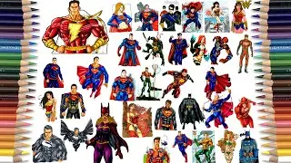 41 EPIC DC SUPERHEROES Coloring Pages [NCS Release] Superman. Batman. Aquaman. Flash. Wonder Woman