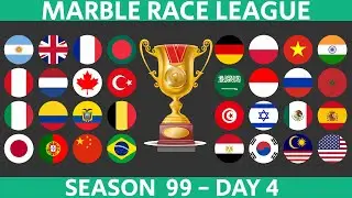 Marble Race League Season 99 DAY 4 Marble Race in Algodoo