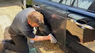 Giving the Jaguar XJR X350 a Shine with Auto Glym super Resin polish ￼