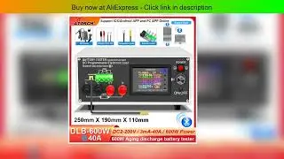DLB-600W 200V 40A DC Electronic Load Tester Programmable High-Accuracy Resolution Car Battary tempe