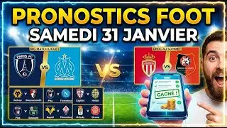 PRONOSTIC FOOT : Mes 7 ANALYSES du Samedi 31 Janvier ! ⚽️ (Ligue 1, Serie A...)