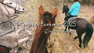 Pierwsze szalone galopy w 2025! ~ Ranczo Kozubnik (Beskid Mały) [GoPro11 4K]