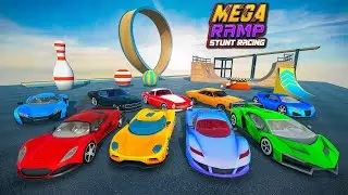Mega Ramp Stunt Racing#yt short #short # dorsal gaming YJ