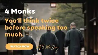 The Four Monks Shocking Lesson on Silence and Wisdom, You will think twice before speaking to much!