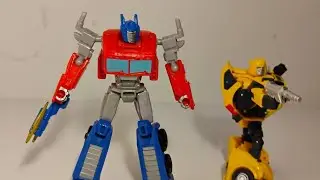 My first transformer toy video! Bumblebee and Optimus Prime!