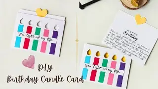 DIY Birthday Candle Card | Handmade Birthday Gift | Surprise Card Idea