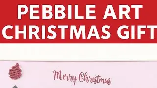 Personalised Christmas Pebble Art Frame &ndash; Custom Name/Families | Handmade Festive Gift UK