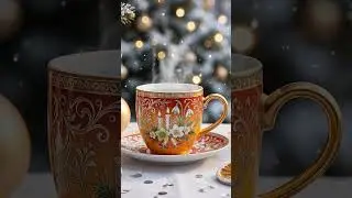 Winter Coffee Shop Outdoor Calm Scene ❄️ | Smooth Cozy Cool Jazz, Relaxing Music