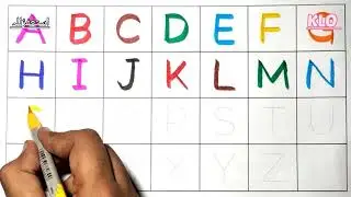 learning complete abc reading, writing with multi colours #kidssong #toddlers #abcsong
