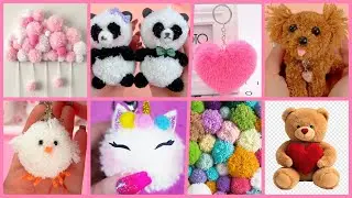 How to Make Cute & Fluffy Pom-Pom Accessories! Room Decor & More