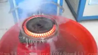 Gear teeth induction hardening with water cooling systems