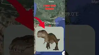 I found giant dinosaur on google earth and google maps 🌎 #shorts #earth #map #viral