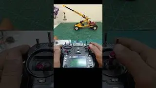 DIY Telescopic Boom Crane #rc #crane #craft #jcb #shorts