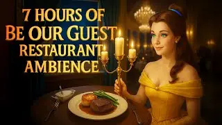 Be Our Guest Restaurant Ambience | Disney Dining Atmosphere for Relaxation & Focus. Magic Kingdom