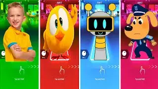 Blippi VS Where's Chicky VS Incredibox Sprunki VS Sheriff Labrador - Tiles Hop EDM Rush