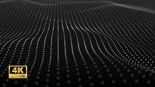 1 Hour Hypnotic Dark Dots Animation, Ambient Visual Background Loop in 4K |  Background Video Player