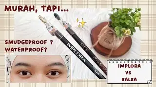 Battle Pensil Alis Murah 5 ribuan | Implora Eyebrow Pencil vs Salsa Eyebrow Guru
