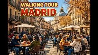 WALKING BY MADRID SPAIN | TOUR IN 4K OLD TOWN LA LATINA IN SPAIN