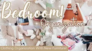 ORGANIZING My New Bedroom Furniture! Getting All My Clothing Organized! Bedroom Organization 2023
