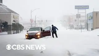 Watch: First videos of winter storm