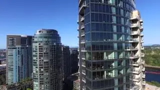 Portland - Aerial River Place High Rises (Ascending)