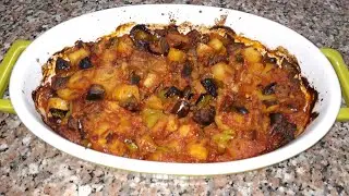 مسقعه بدون قلي  سهله وخفيفه مع صدفه جاد